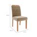 Conjunto com 2 Cadeiras Paola Wood Suede Joli e Madeira