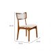 Conjunto com 2 Cadeiras Parma Linho Bege e Imbuia Natural