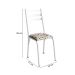 Conjunto com 2 Cadeiras Peters Revestimento Sintético Cedro e Branco