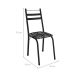 Conjunto com 2 Cadeiras Peters Revestimento Sintético Florido e Preto