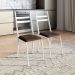Conjunto com 2 Cadeiras Peters Revestimento Sintético Imbuia e Branco