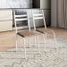 Conjunto com 2 Cadeiras Peters Revestimento Sintético Marrom e Branco