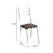 Conjunto com 2 Cadeiras Peters Revestimento Sintético Palha e Branco