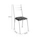 Conjunto com 2 Cadeiras Peters Revestimento Sintético Silver e Branco