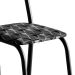 Conjunto com 2 Cadeiras Peters Revestimento Sintético Silver e Preto