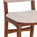 Conjunto com 2 Cadeiras Sabrina Linho Bege e Nozes