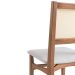 Conjunto com 2 Cadeiras Serena com Tela Natural Algodão Cinza Claro e Marrom