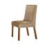 Conjunto com 2 Cadeiras Varsovia Luxo Linho Bege e Imbuia