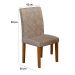 Conjunto com 2 Cadeiras de Jantar Ane Suede Amassado Imbuia