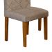 Conjunto com 2 Cadeiras de Jantar Ane Suede Amassado Imbuia