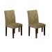Conjunto com 2 Cadeiras de Jantar Ane Suede Animalle Castor