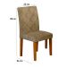 Conjunto com 2 Cadeiras de Jantar Ane Suede Animalle Imbuia
