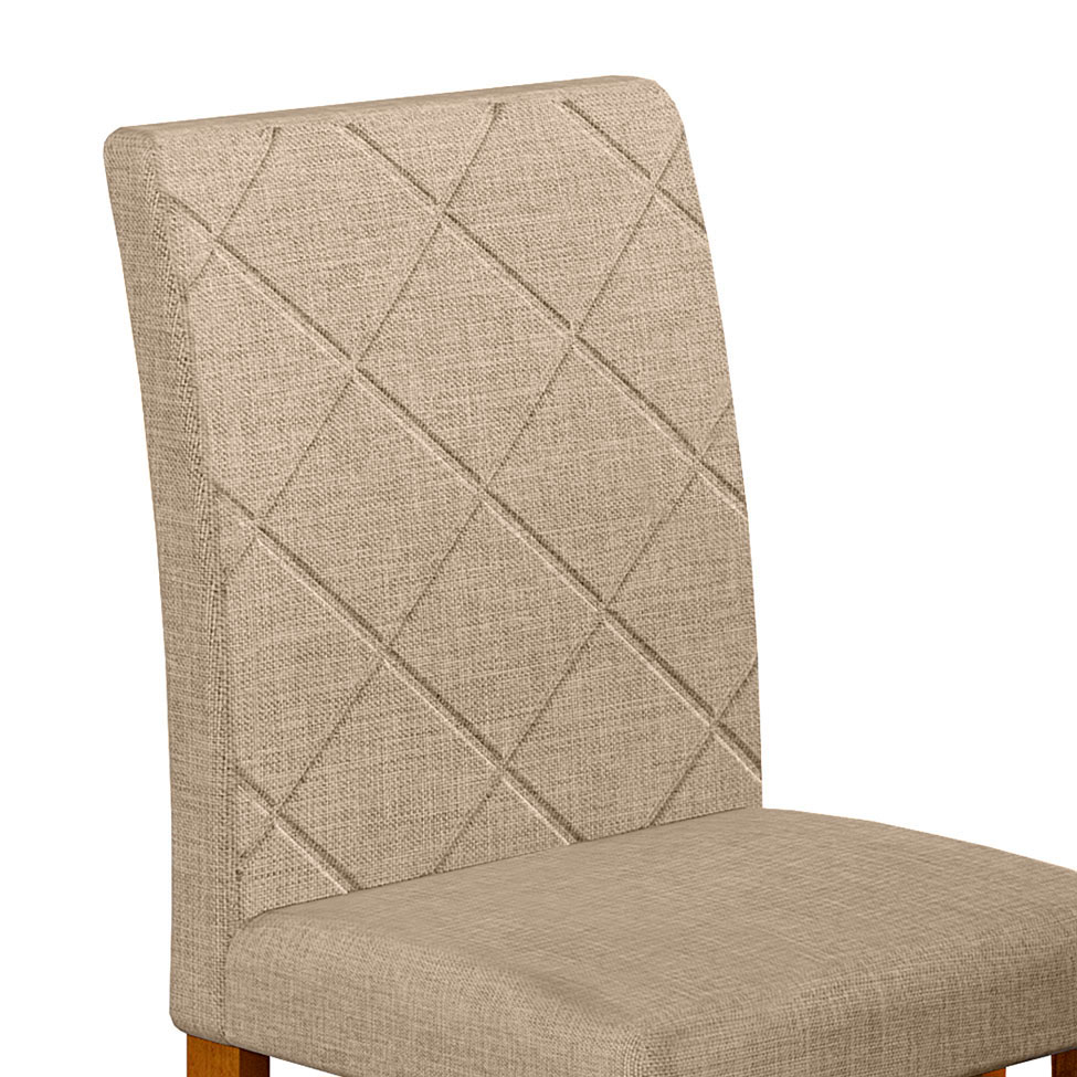 Conjunto com 2 Cadeiras de Jantar Ane Turim Imbuia