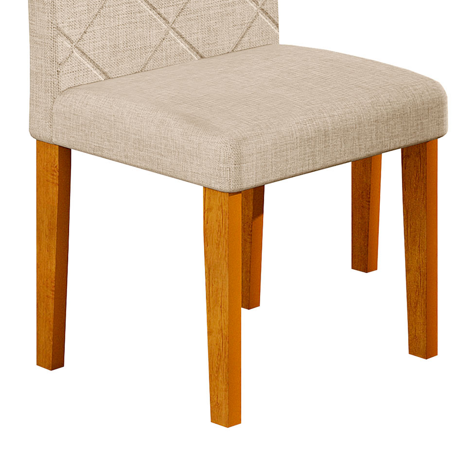 Conjunto com 2 Cadeiras de Jantar Ane Turim Imbuia