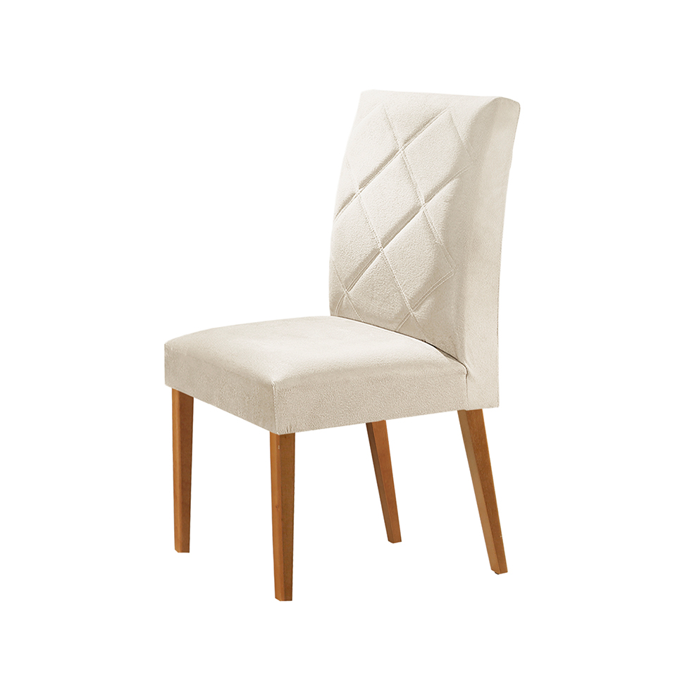 Conjunto com 2 Cadeiras de Jantar Aurora Bege