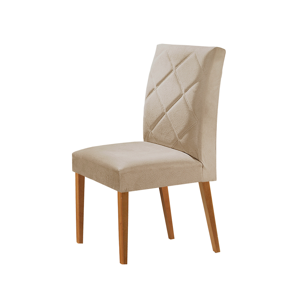 Conjunto com 2 Cadeiras de Jantar Aurora Capuccino