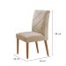 Conjunto com 2 Cadeiras de Jantar Aurora Capuccino