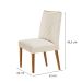 Conjunto com 2 Cadeiras de Jantar Bari Bege
