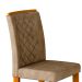 Conjunto com 2 Cadeiras de Jantar Maia Suede Animalle Imbuia