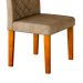 Conjunto com 2 Cadeiras de Jantar Maia Suede Animalle Imbuia