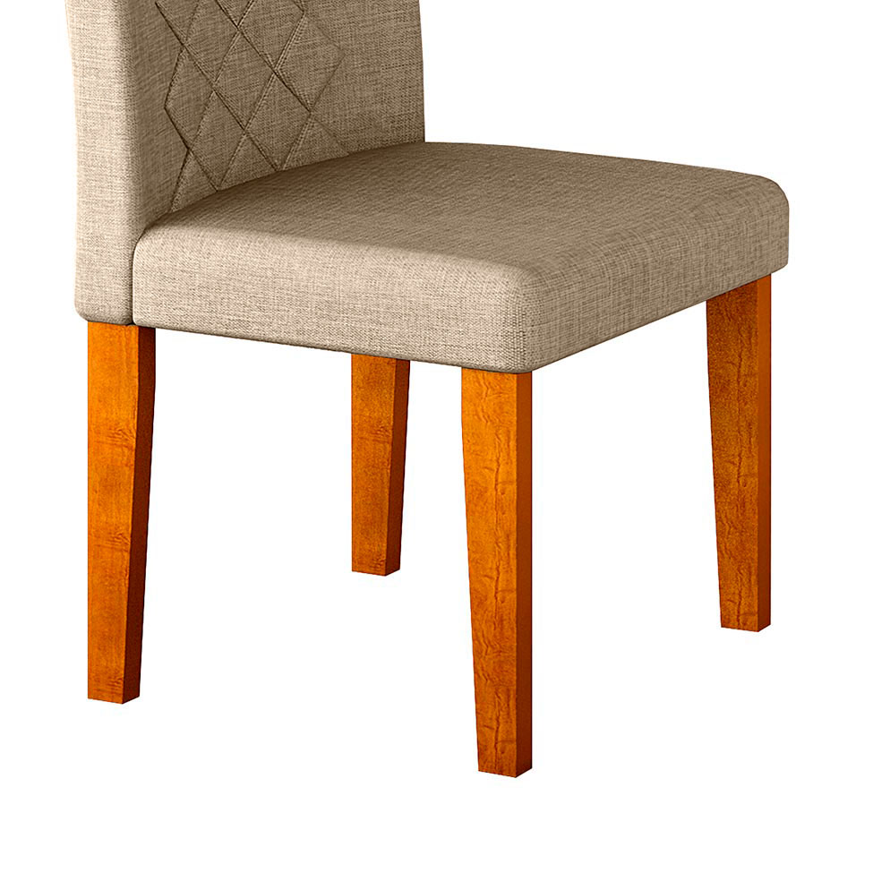 Conjunto com 2 Cadeiras de Jantar Maia Turim Imbuia