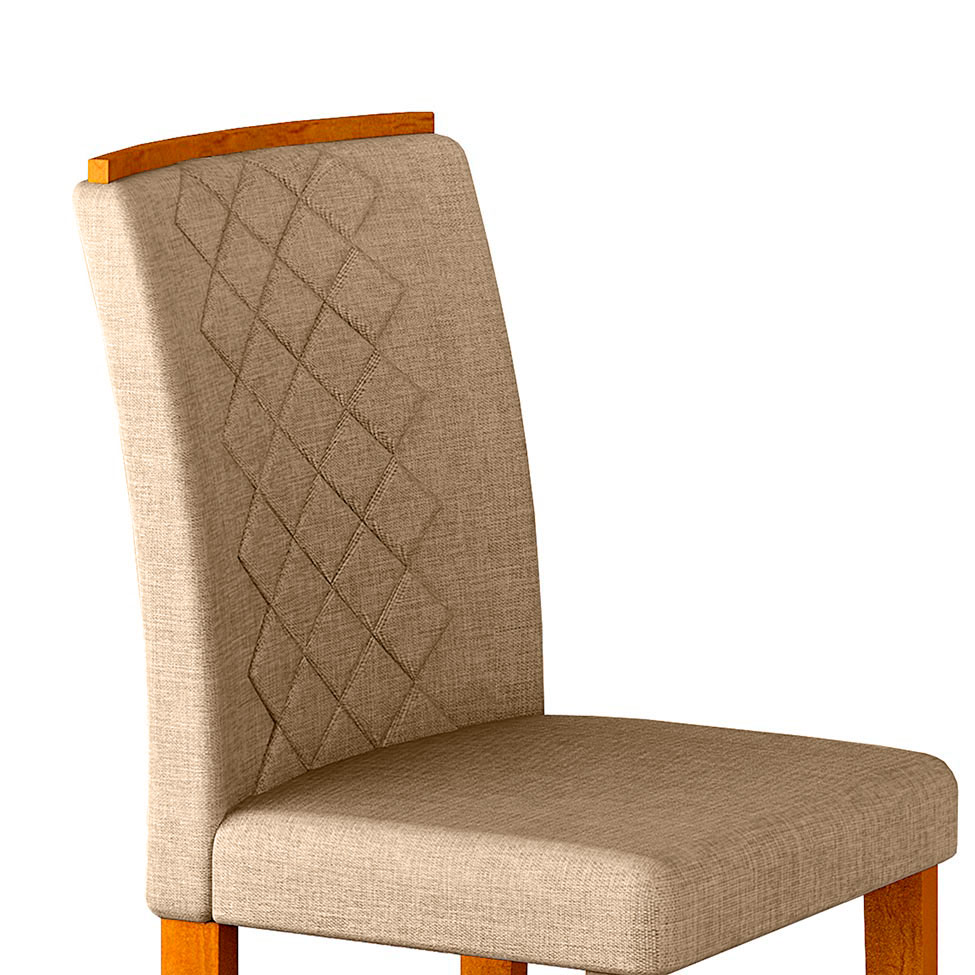 Conjunto com 2 Cadeiras de Jantar Maia Turim Imbuia