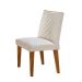 Conjunto com 2 Cadeiras de Jantar Maia Veludo Imbuia