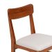 Conjunto com 2 Cadeiras de Jantar Olmo Bege e Garapa