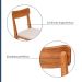 Conjunto com 2 Cadeiras de Jantar Olmo Bege e Mel