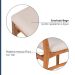 Conjunto com 2 Cadeiras de Jantar Olmo Bege e Mel