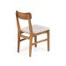 Conjunto com 2 Cadeiras de Jantar Olmo Bege e Mel