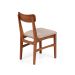 Conjunto com 2 Cadeiras de Jantar Olmo Cinza Mescla e Garapa