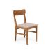 Conjunto com 2 Cadeiras de Jantar Olmo Cinza Mescla e Mel