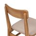 Conjunto com 2 Cadeiras de Jantar Olmo Cinza Mescla e Mel