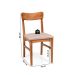 Conjunto com 2 Cadeiras de Jantar Olmo Cinza Mescla e Mel