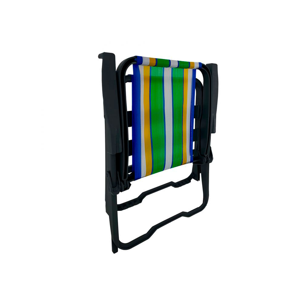 Conjunto com 2 Cadeiras de Praia Peruíbe Preto