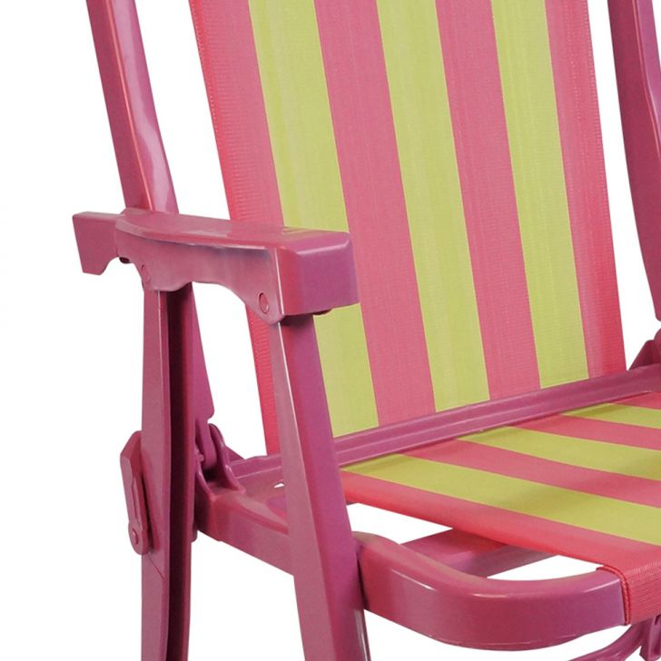 Conjunto com 2 Cadeiras de Praia Peruíbe Rosa