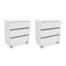 Conjunto com 2 Gaveteiros Mauá 6 GV Branco 60 cm