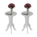 Conjunto com 2 Mesas Laterais Kin Branco