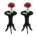 Conjunto com 2 Mesas Laterais Kin Preto