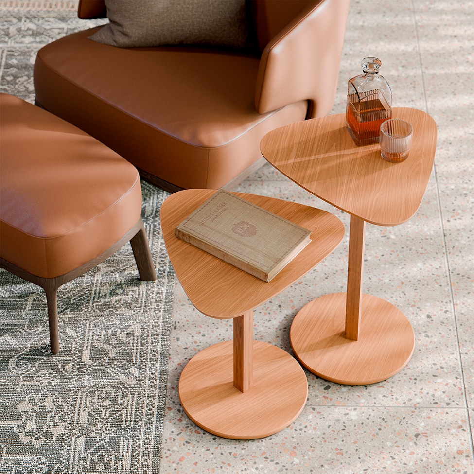 Conjunto com 2 Mesas Laterais Paris Nature
