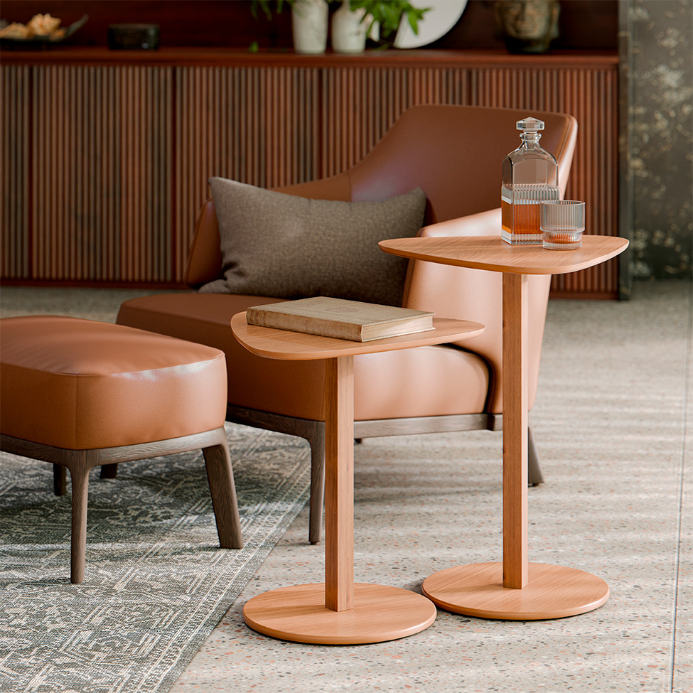 Conjunto com 2 Mesas Laterais Paris Nature
