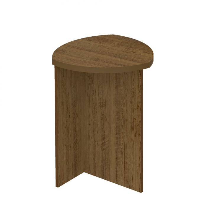 Conjunto com 2 Mesas Laterais e 1 Mesa de Centro Delta Pinho e Off White