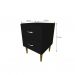 Conjunto com 2 Mesas de Cabeceira Adore Preto