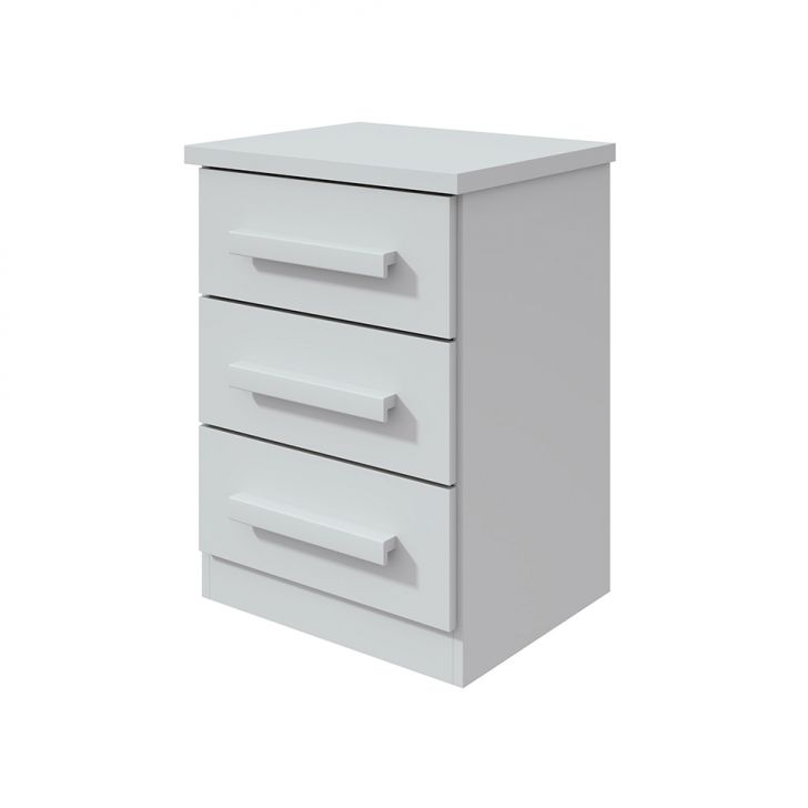 Conjunto com 2 Mesas de Cabeceira Baião 6 Gavetas Branco