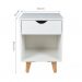 Conjunto com 2 Mesas de Cabeceira Bilbo 2 Gavetas Branco
