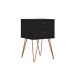 Conjunto com 2 Mesas de Cabeceira Bled 4 Gavetas Preto