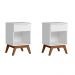 Conjunto com 2 Mesas de Cabeceira Infantil Alpi 1 GV Branco