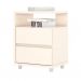 Conjunto com 2 Mesas de Cabeceira Lacy 4 Gavetas Off White