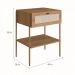 Conjunto com 2 Mesas de Cabeceira Oslo 2 Gavetas Hanover e Dourado